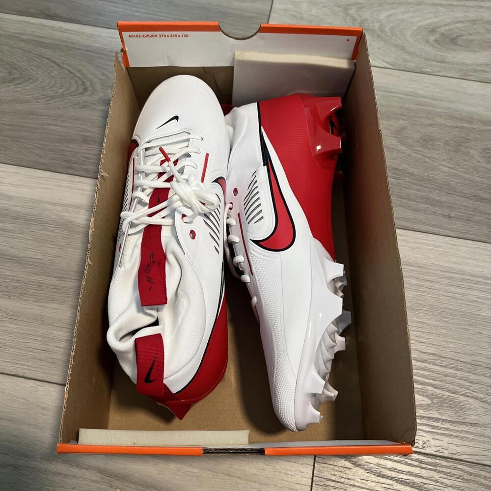 NEW Nike Vapor Edge Pro 360 2 TB 'White University Red' FQ4044-105 Men’s Size 16 - Picture 10 of 10
